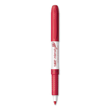 BIC® Intensity Low Odor Fine Point Dry Erase Marker, Fine Bullet Tip, Red, Dozen freeshipping - TVN Wholesale